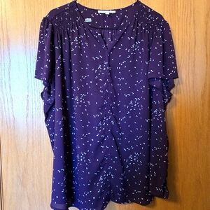 Fun 2 Fun Purple Blouse Top